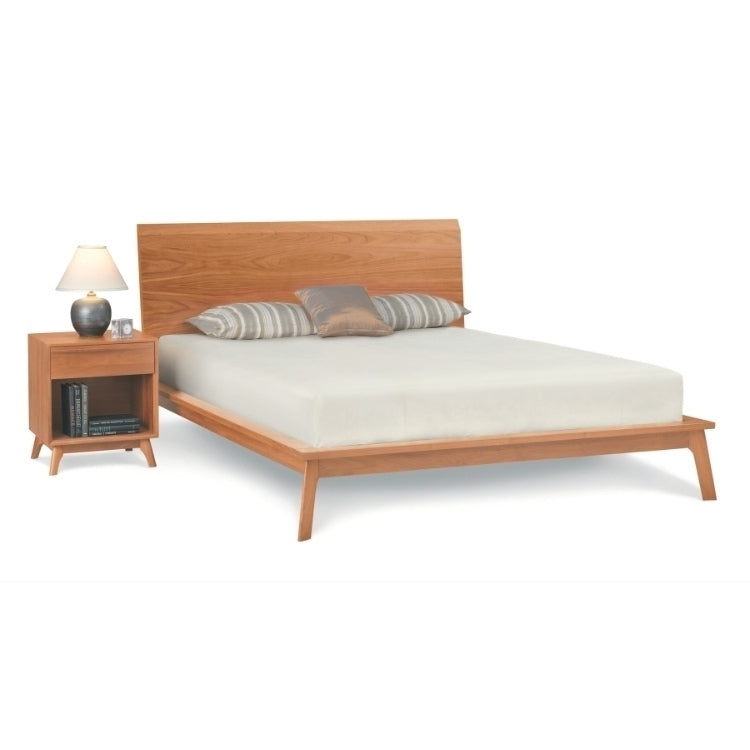 Catalina Bed in cherry with nightstand