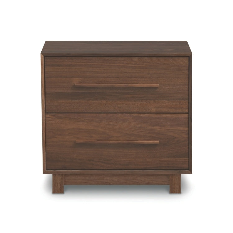 Sloane 2 Drawer Nightstand walnut front view