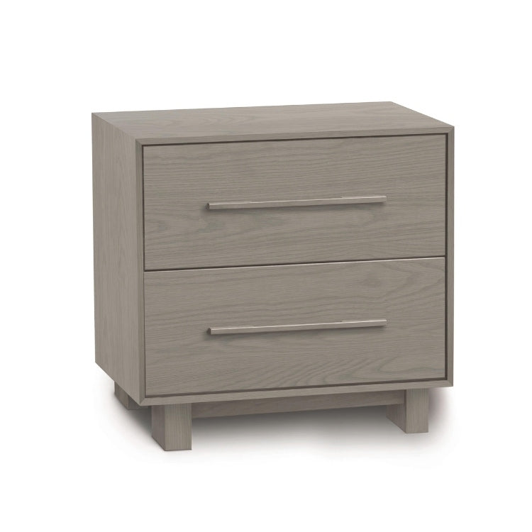 Sloane 2 Drawer Nightstand oak angle view