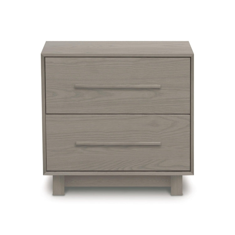 Sloane 2 Drawer Nightstand oak front view
