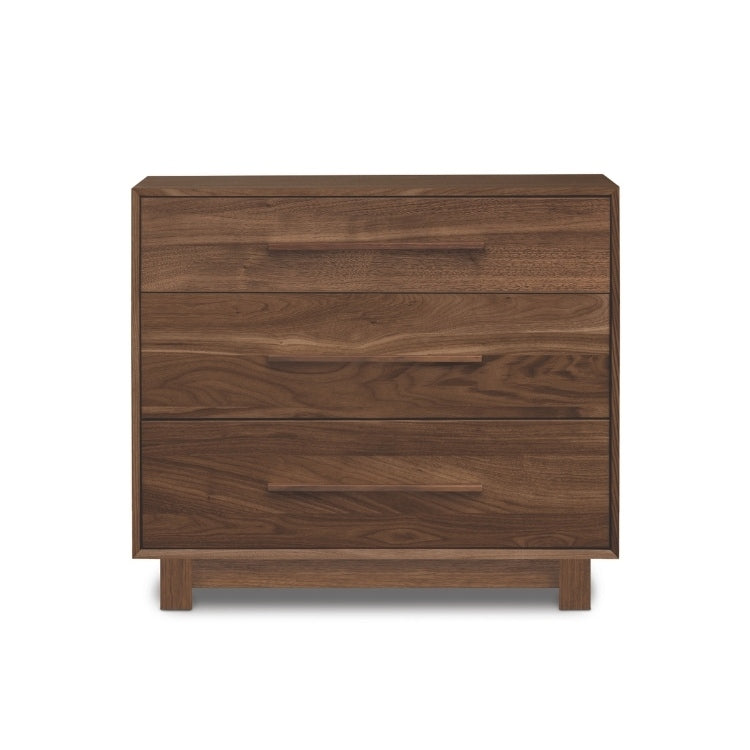 Sloane 3 Drawer walnut front view