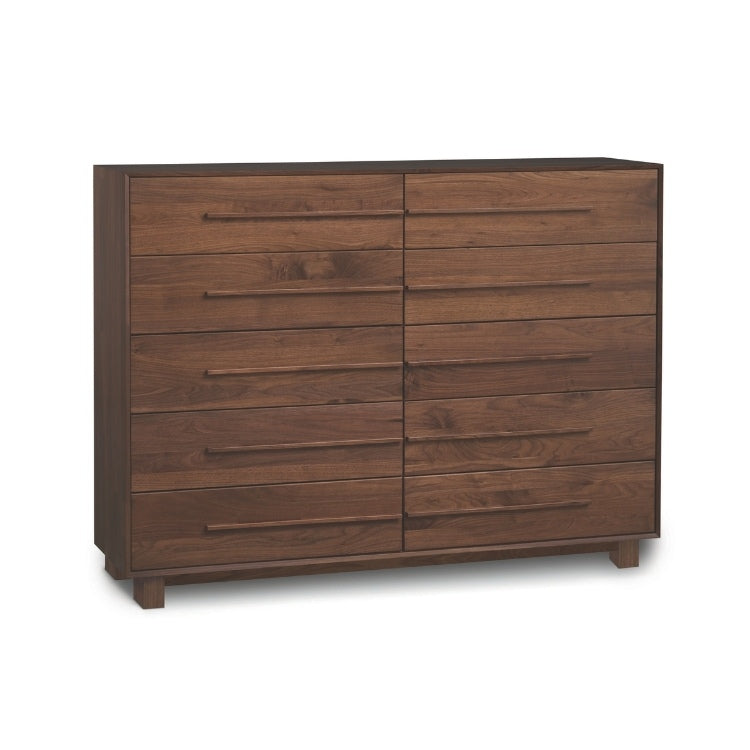 Sloane 10 Drawer Walnut angle view