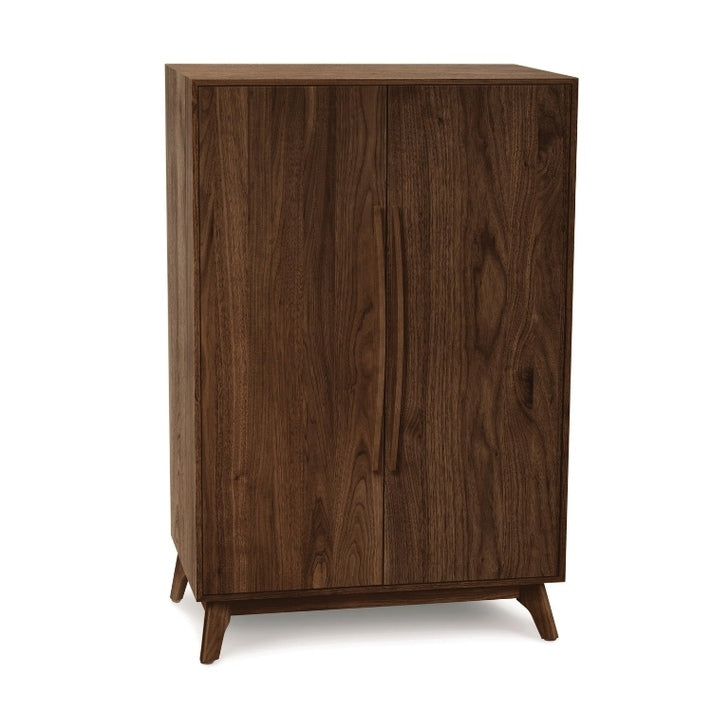 Catalina Bar Cabinet walnut front view