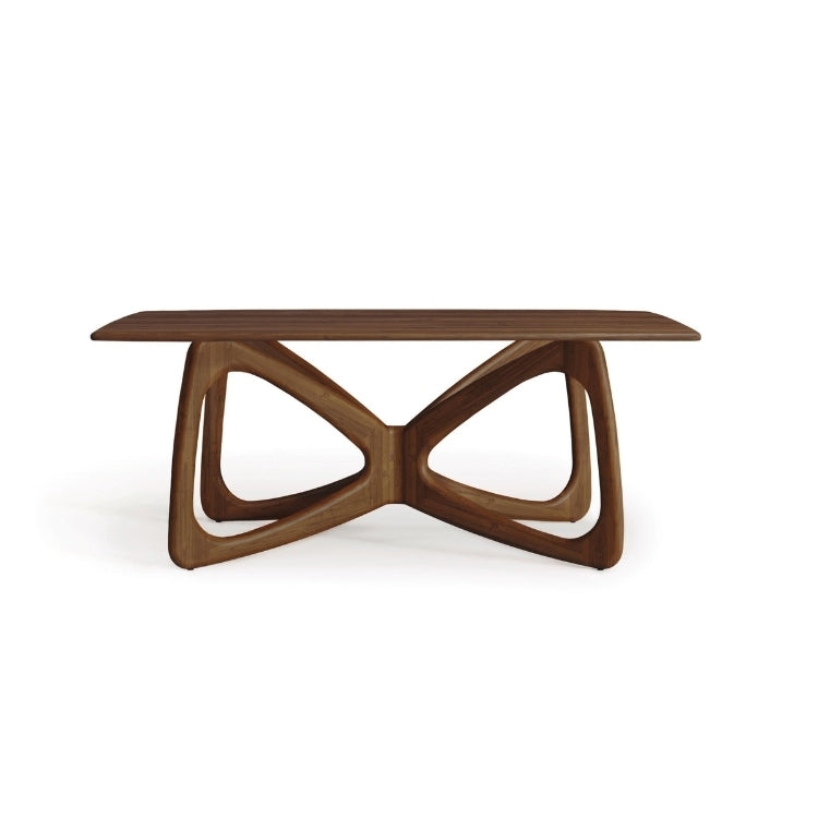 Butterfly Fixed-Top Table walnut front view