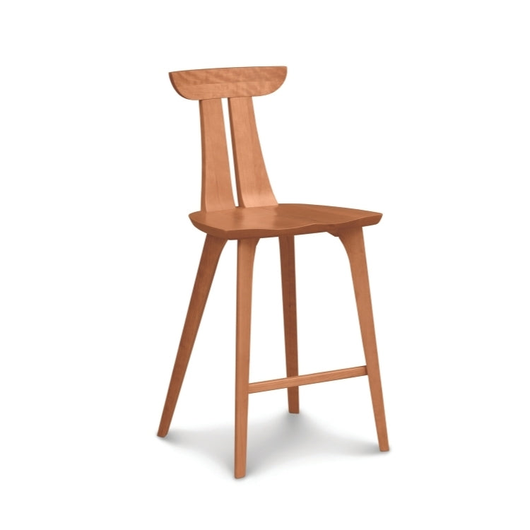 Estelle Counter Stool cherry angle view