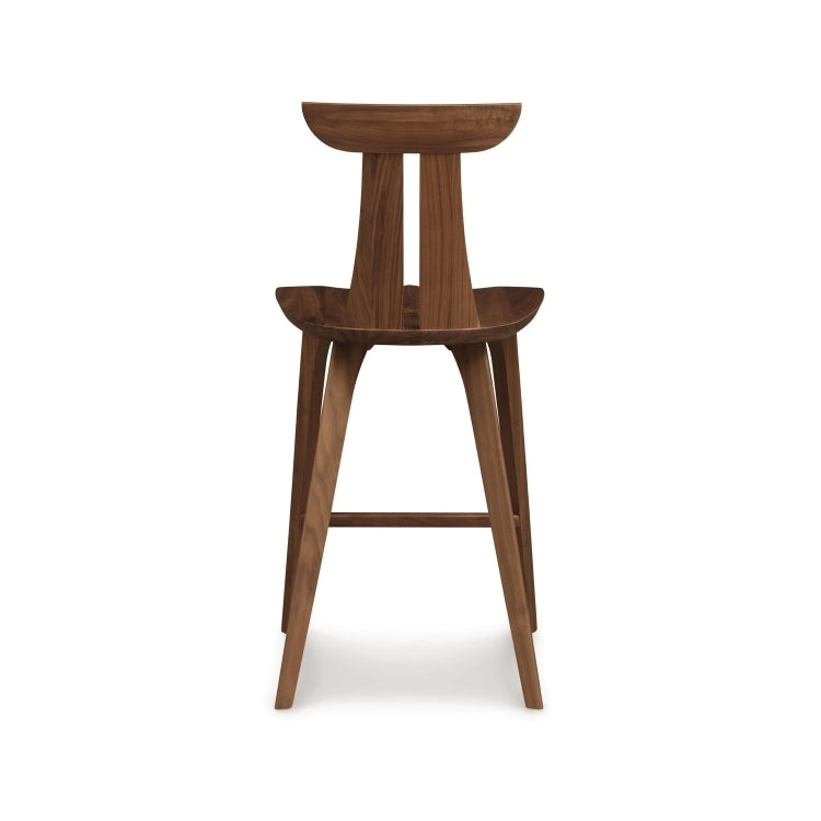 Estelle Counter Stool walnut back view