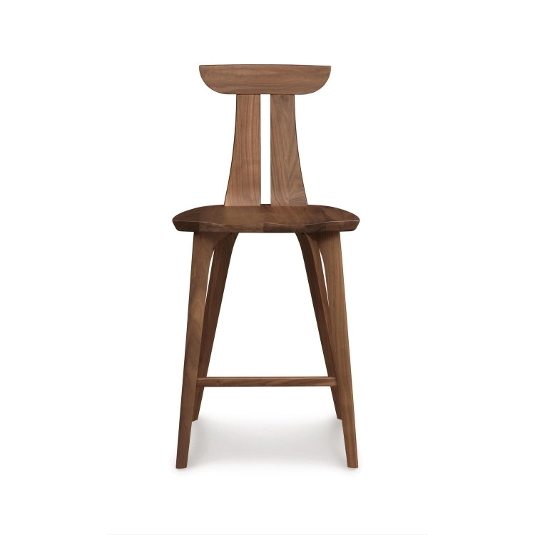 Estelle Counter Stool walnut front view