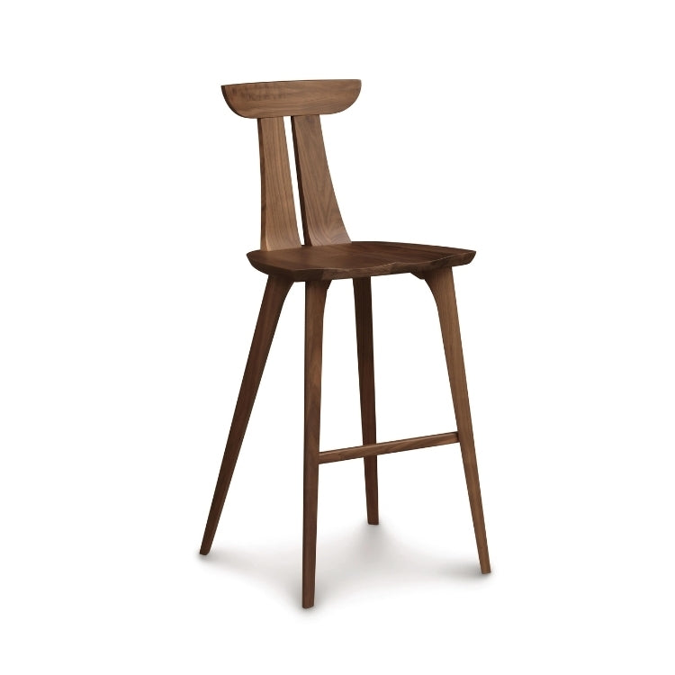 Estelle Bar Stool walnut angle view
