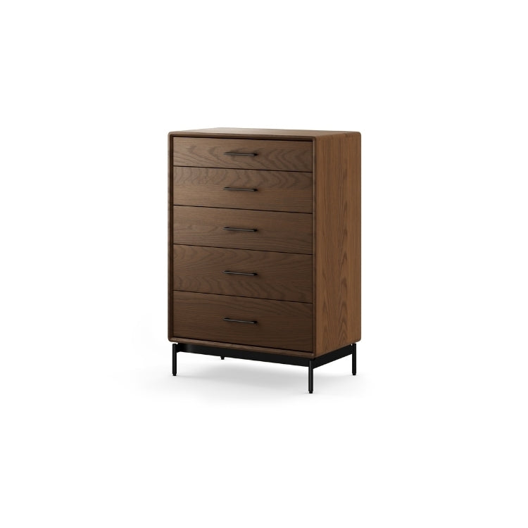 Linq 5-Drawer Chest Mocha side