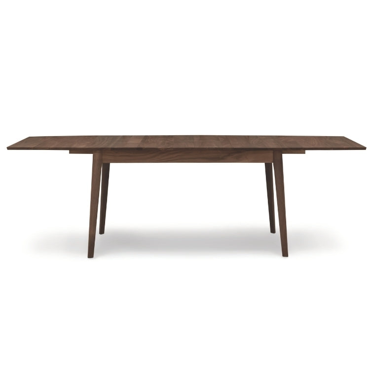 Catalina Four Leg Extension Table walnut front view extended