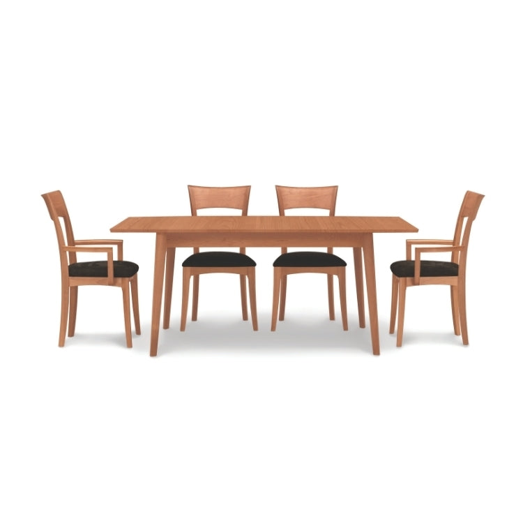 Catalina Four Leg Extension Table cherry with 4 chairs
