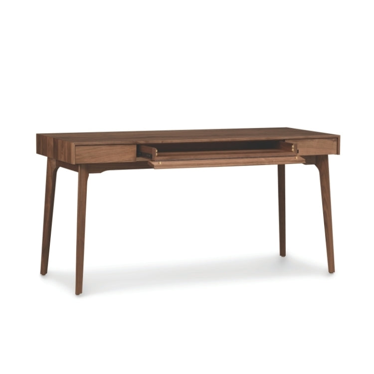 Catalina Desk angle view with open keyboard tray