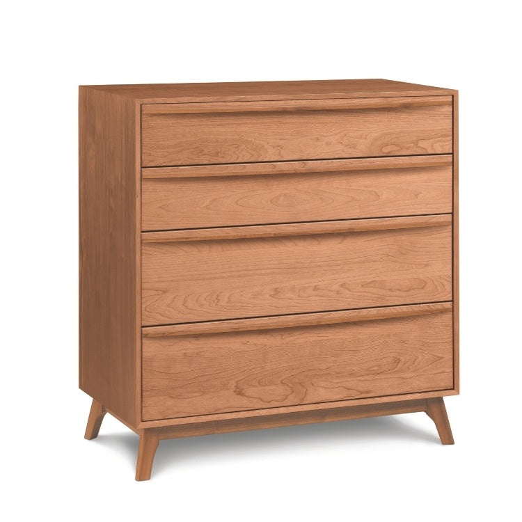 Catalina 4 Drawer in cherry, angled view