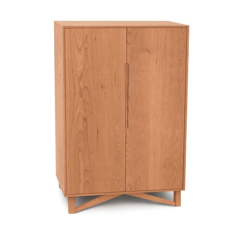 Exeter Bar Cabinet cherry front view