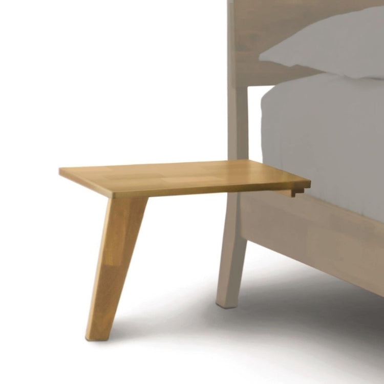 Linn Attached Nightstand in cherry with one angled leg