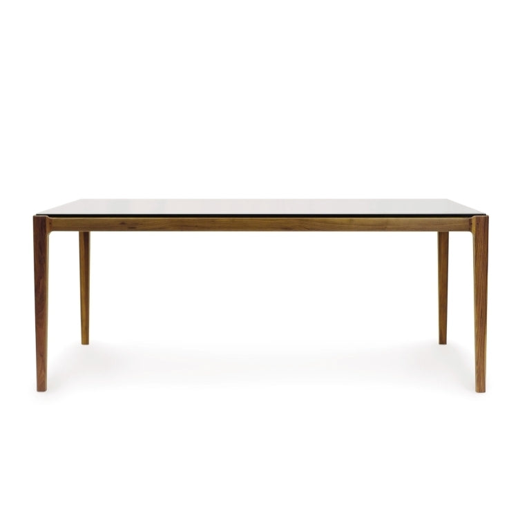 Lisse Glass Top Table front view