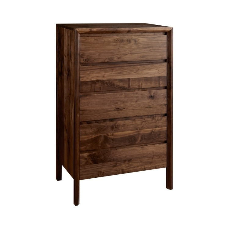 Rustic Walnut Tall Chest