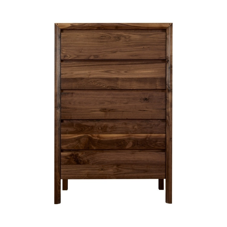 Rustic Walnut Tall Chest