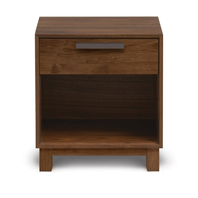 Savoy 1 Drawer Nightstand in Natural Walnut head on