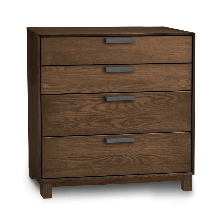 Savoy 4-Drawer in Natural Walnut angled view