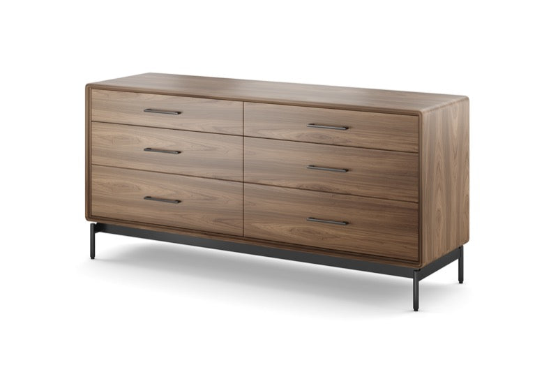 Linq 6-Drawer Chest walnut