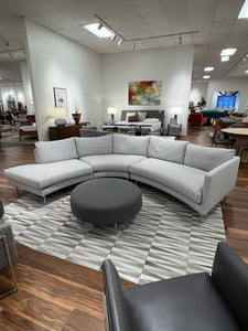 Slice Sectional and Ottoman by Thayer Coggin