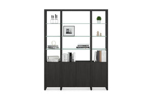Linea 580121 Shelf System in Charcoal Stained Ash