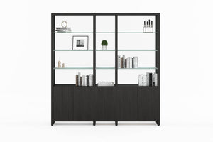 Linea 580212 Shelf System in Charcoal Stained Ash