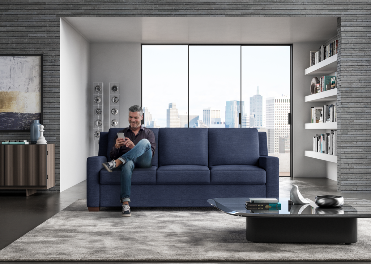 Leather sleeper online