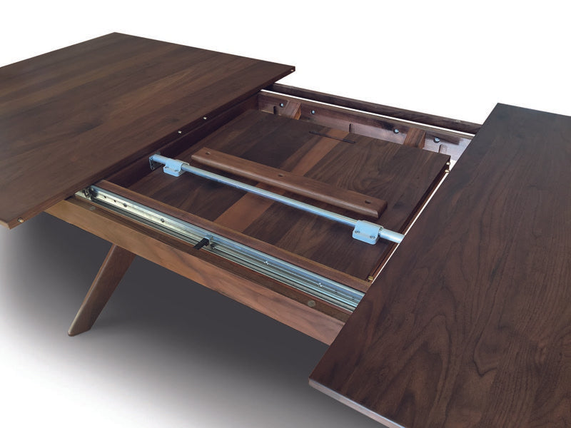 Audrey Extension Table Leaf Storage Walnut