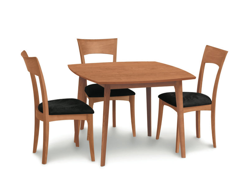 Cherry Catalina Fixed Top Table in Cherry with chairs