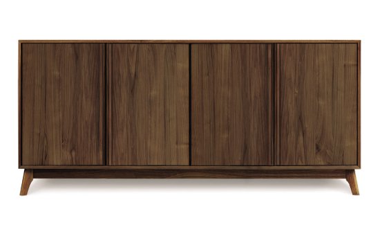 Catalina 4 Door Buffet in walnut, front view