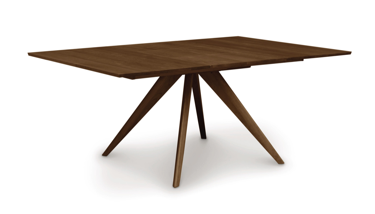 Catalina Square Extension Table in Walnut, extended