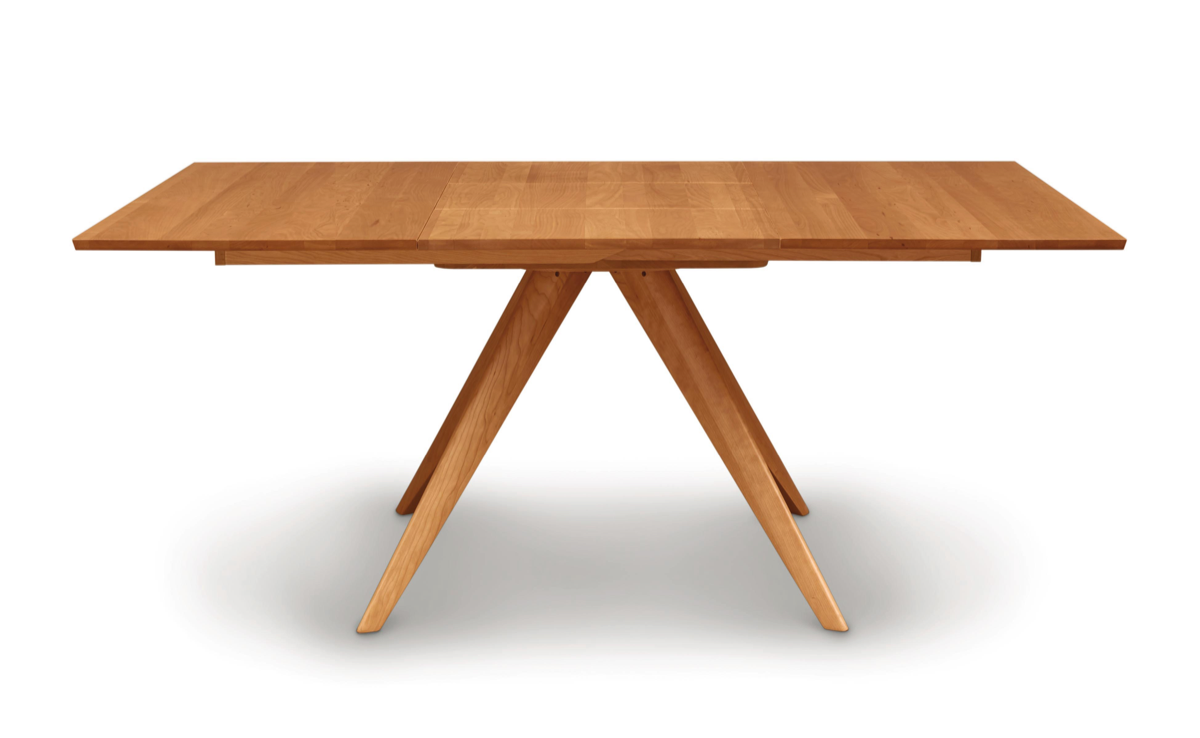 Catalina Square Extension Table in Cherry, extended