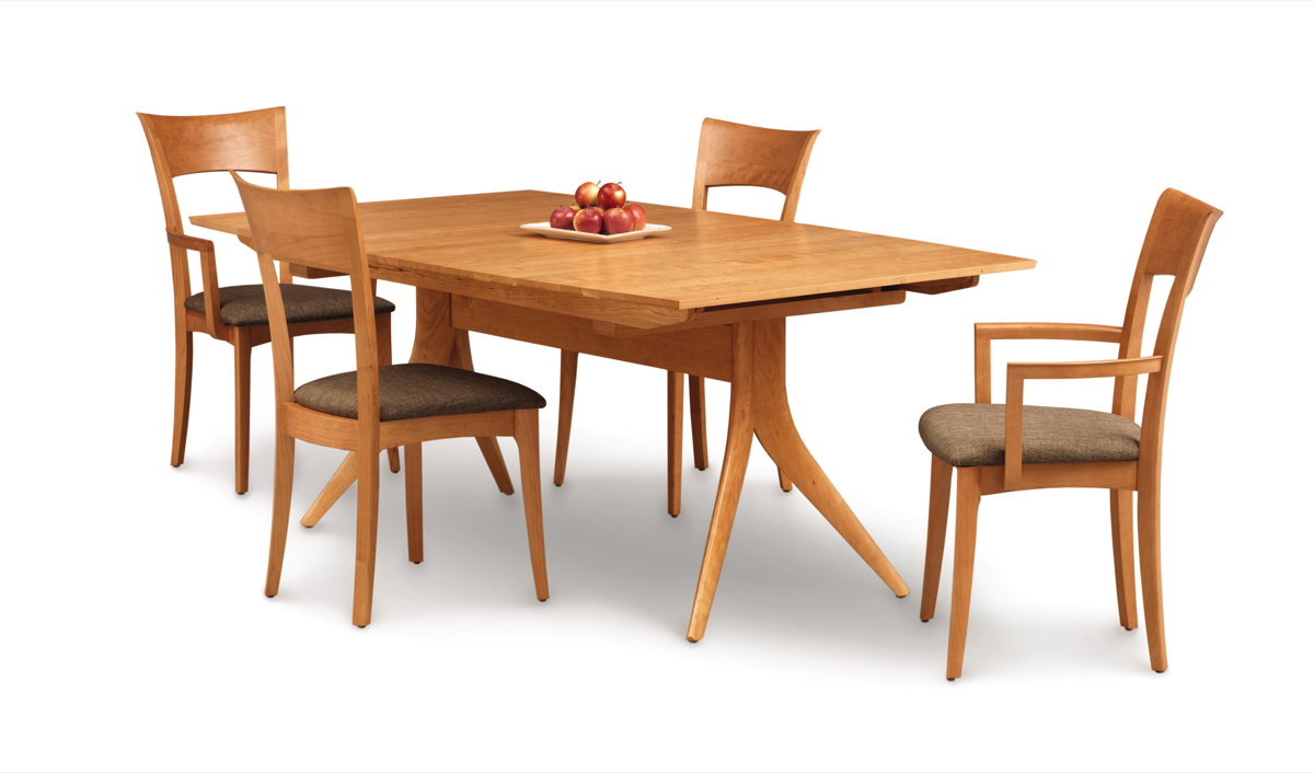 Catalina Trestle Table in Cherry with Ingrid Chairs Cherry