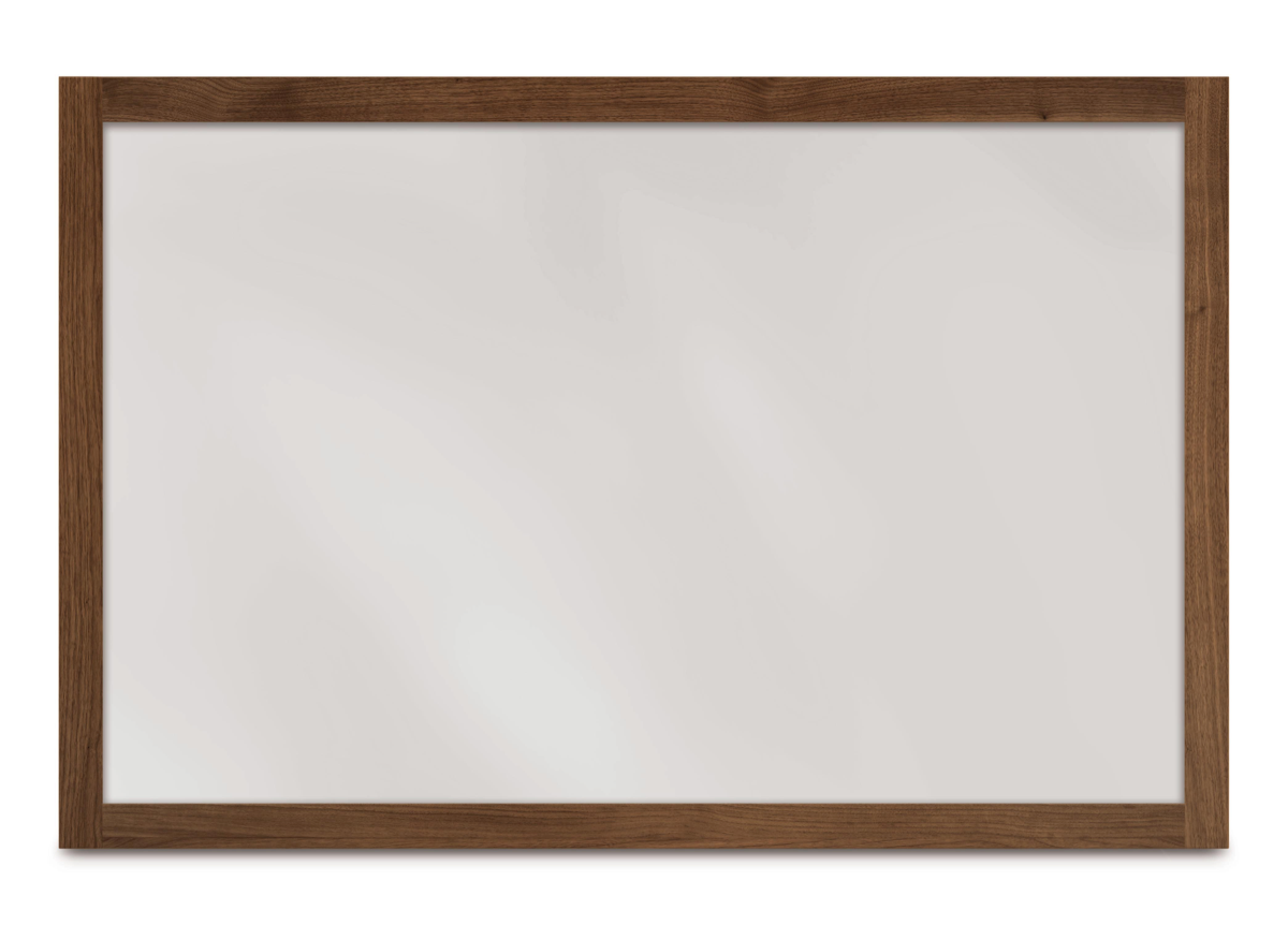 Catalina Wall Mirror in walnut, front view