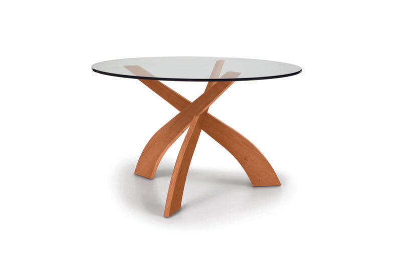 Entwine Dining Table cherry side view