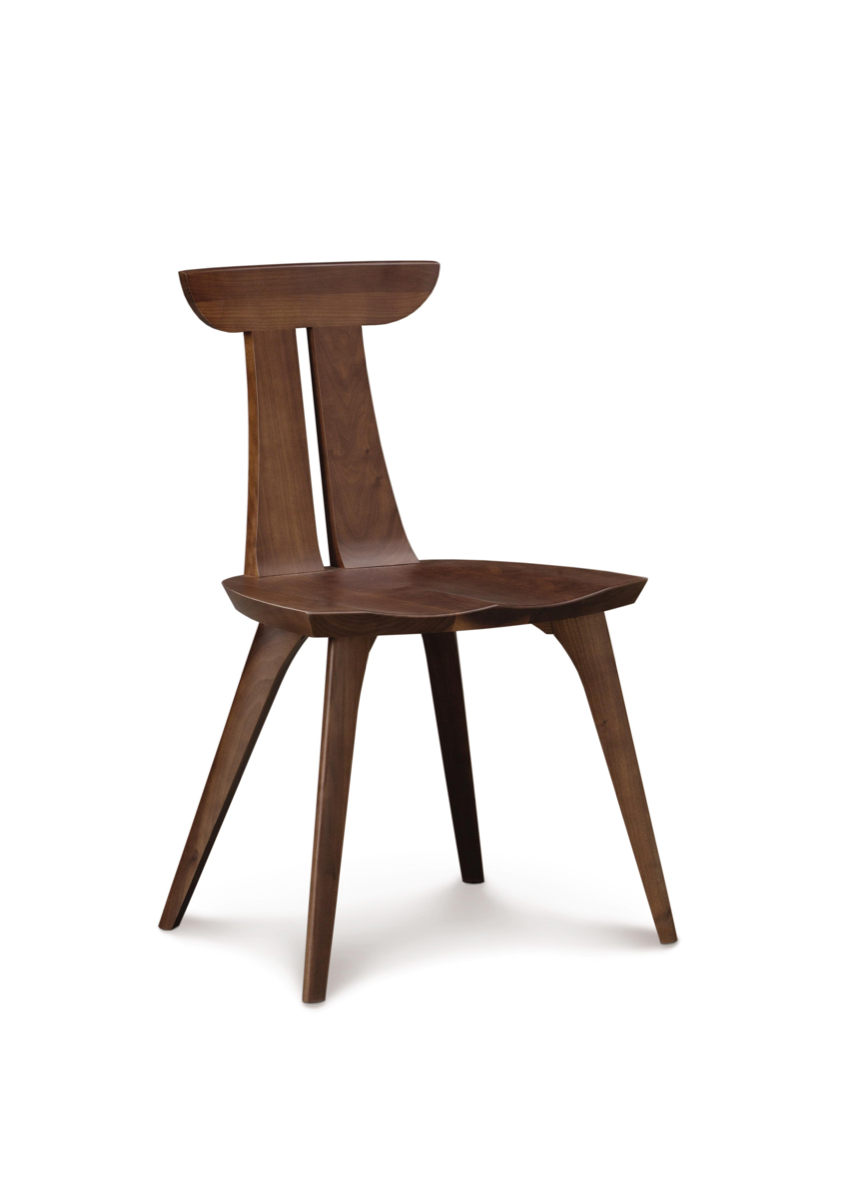 Estelle Dining Chair walnut angle view