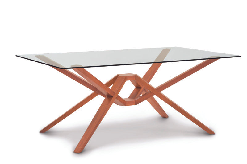 Exeter Glass Top Table cherry