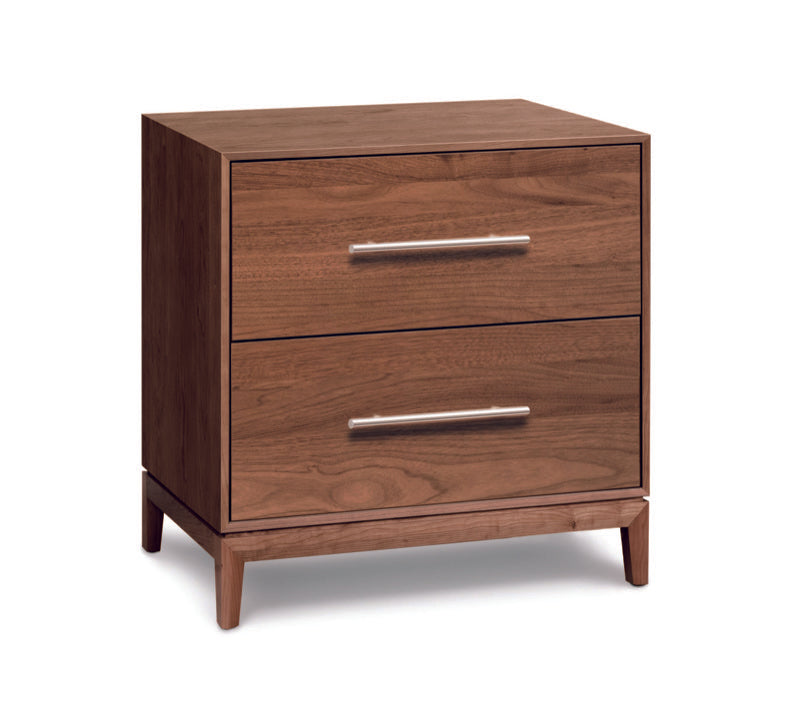 Mansfield 2 Drawer Nightstand Walnut