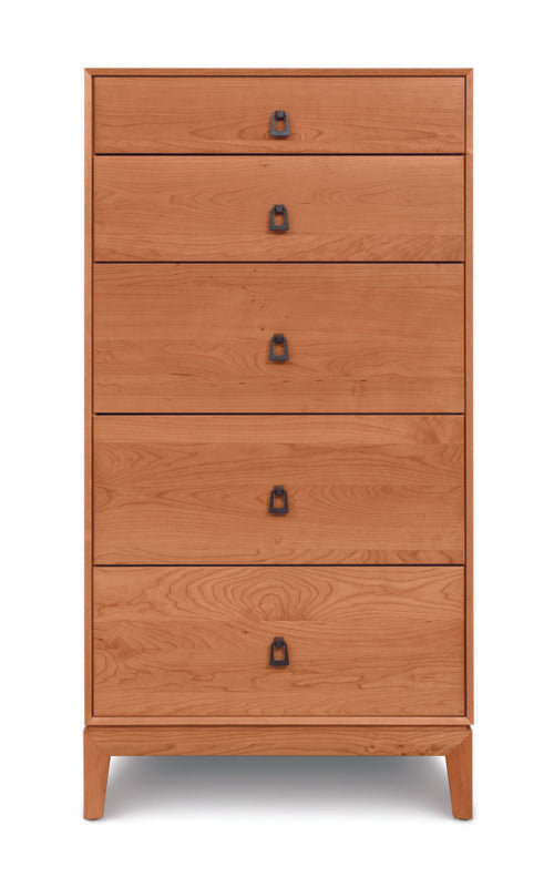 Mansfield 5 Drawer Narrow cherry head on