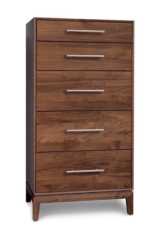 Mansfield 5 Drawer Narrow walnut