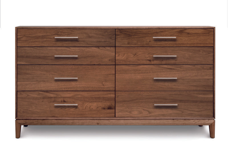 Mansfield 8 Drawer walnut head on
