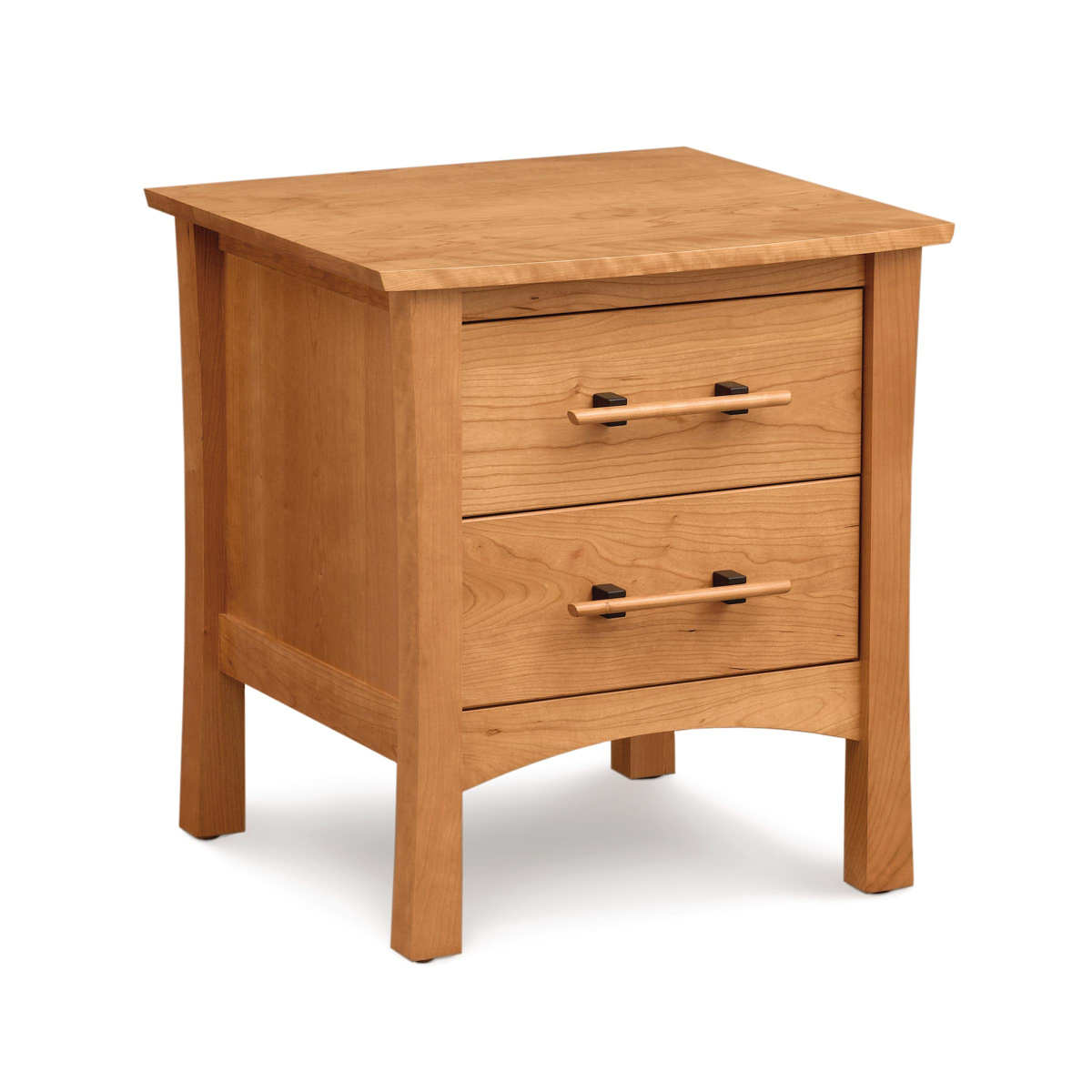 Monterey 2 Drawer Nightstand, angled view