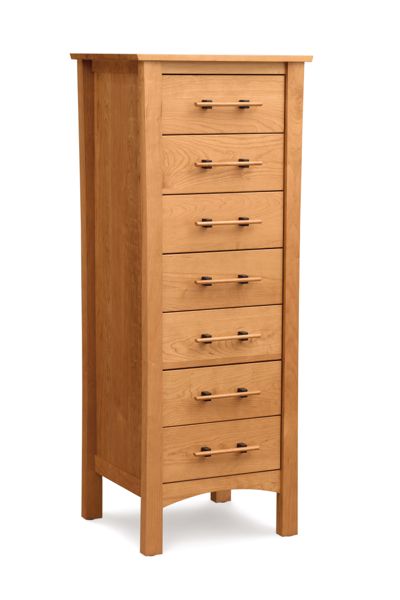 Monterey 7 Drawer in cherry, angled view
