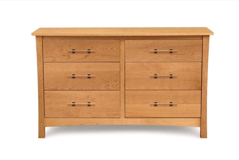 Monterey 6 Drawer Dresser in cherry, front view