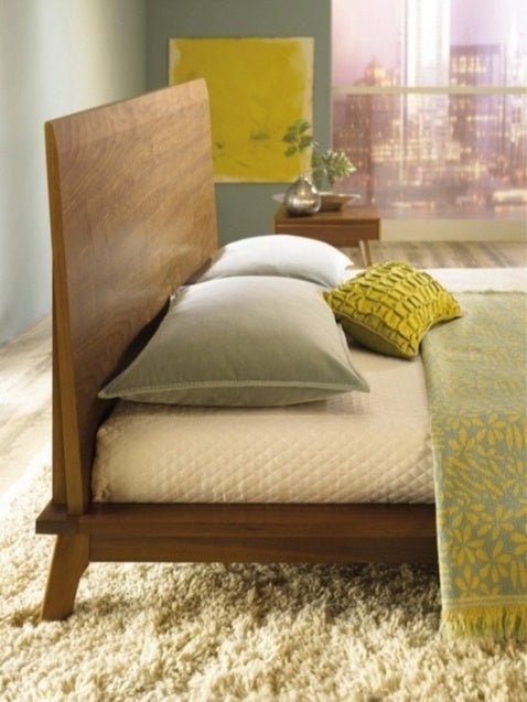 Catalina Bed close up of headboard in decorated room