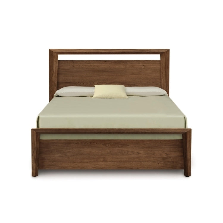 Mansfield Bed with Storage walnut front view