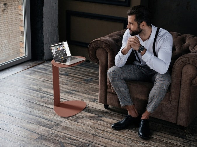 Bink 1025 Laptop and Side Table Clay Lifestyle