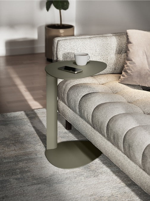 Bink 1025 Laptop and Side Table Moss Lifestyle